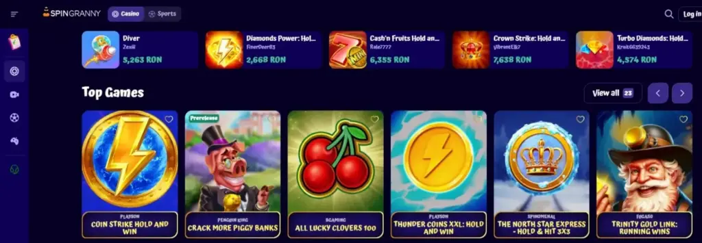 Spingranny Casino slots