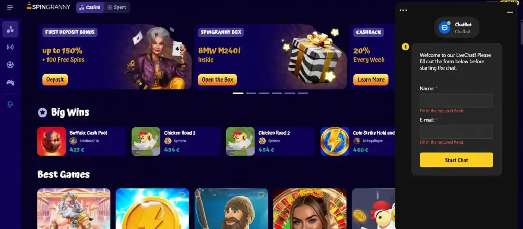 Spingranny login
